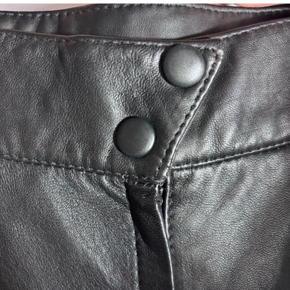 Danier Black Real Leather Pencil Skirt Size 8 - Picture 7 of 11